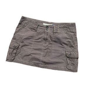 Brown Cargo Skirt